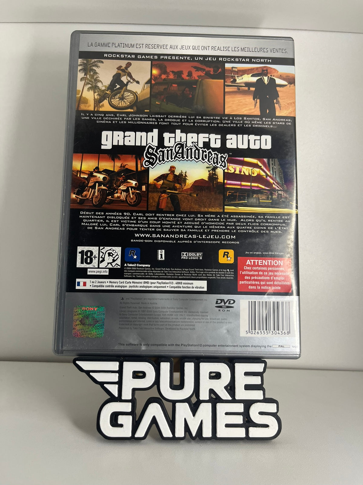 Grand Theft Auto: San Andreas - Édition Platinum (PS2)