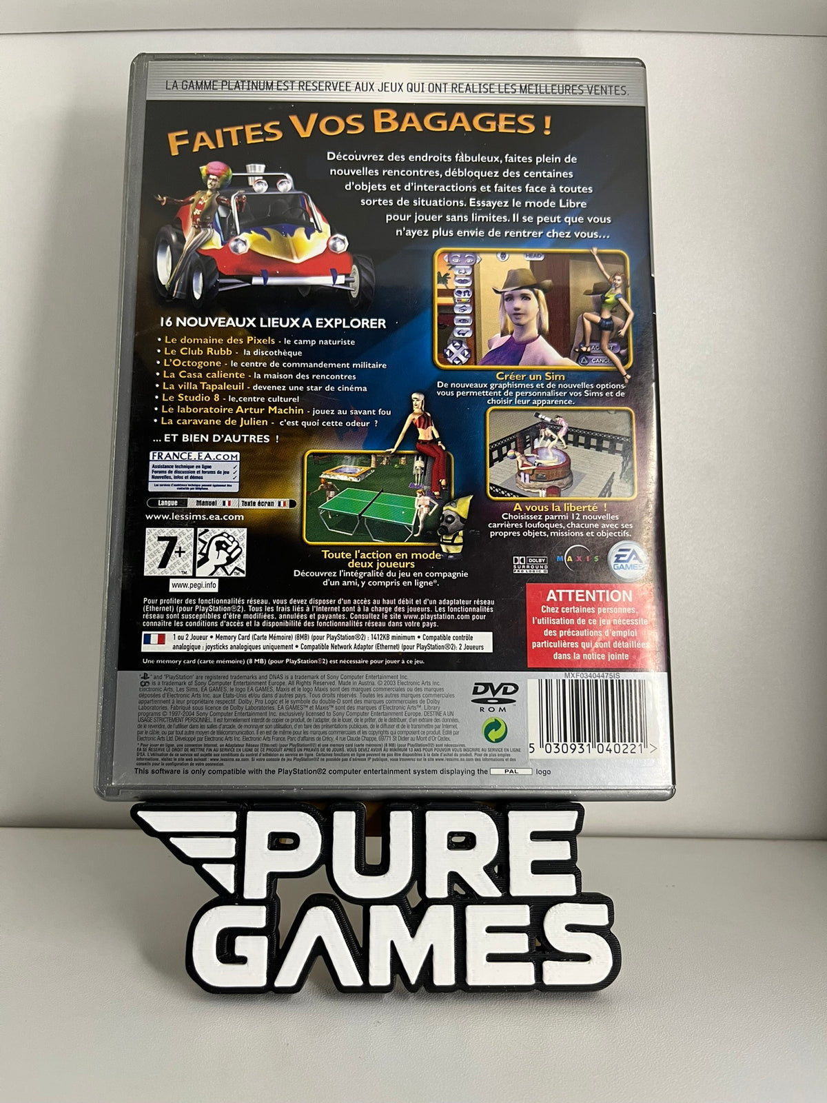 Les Sims: Permis de sortir Édition Platinum (PS2)