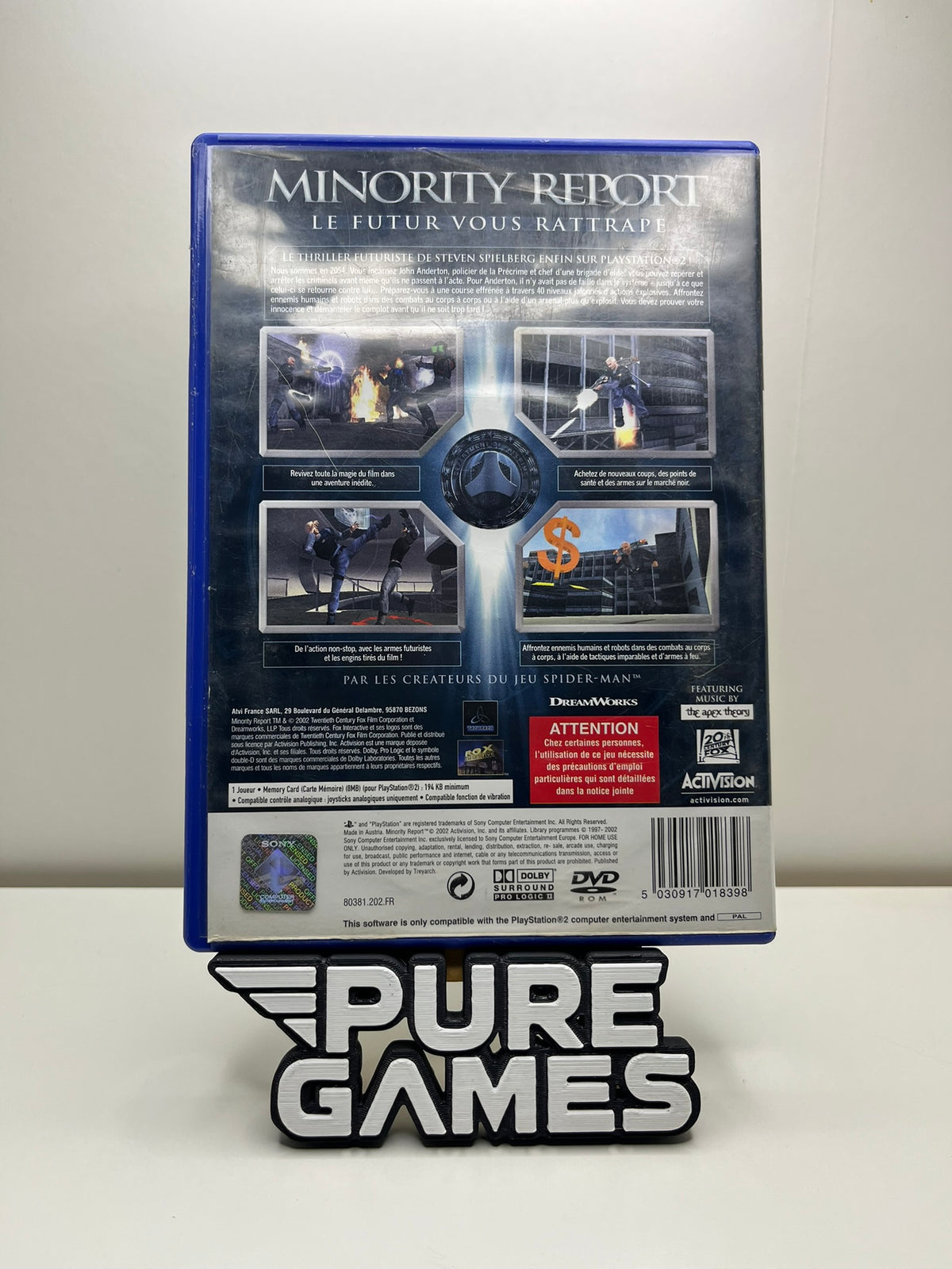 Minority Report : Le Futur vous rattrape (PS2)