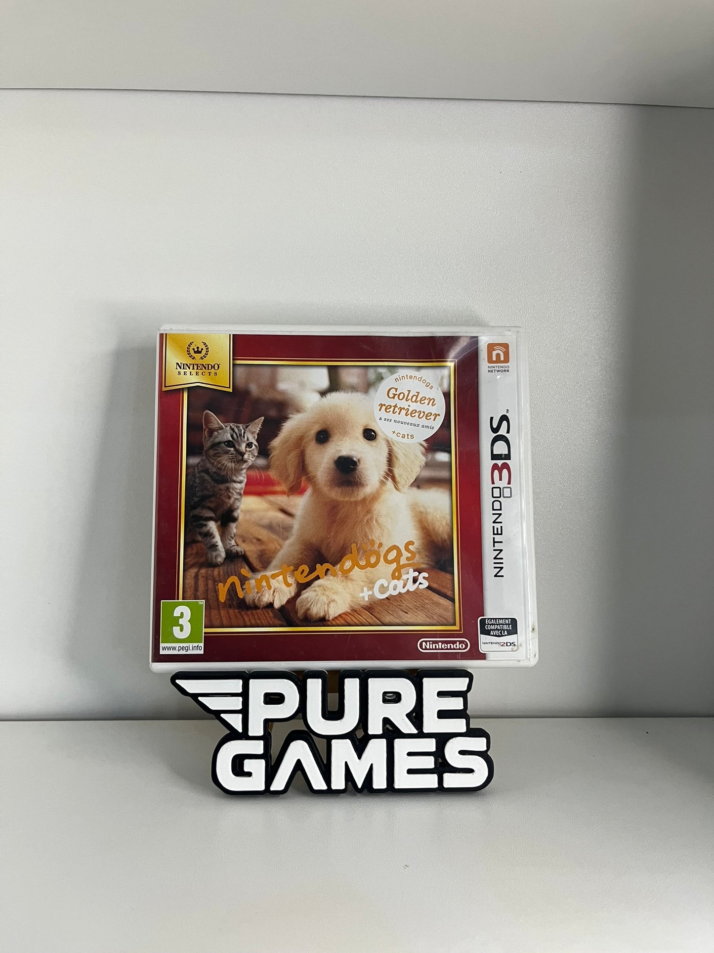 Nintendogs + Cats : Golden Retriever & ses nouveaux amis - Nintendo Selects (3DS)