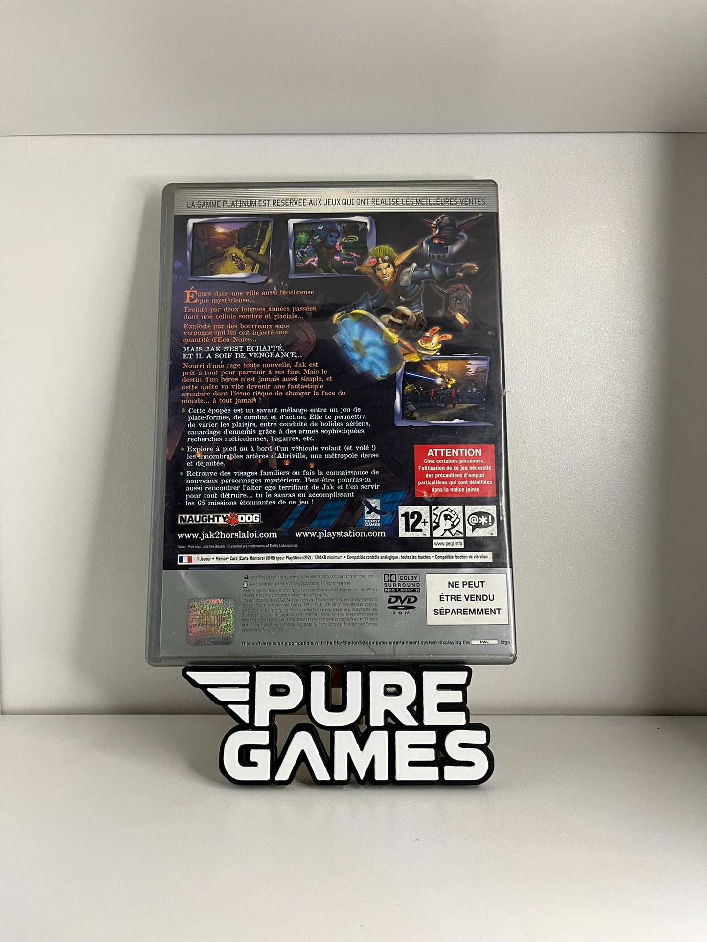 Jak II : Hors la Loi Édition Platinum (PS2)