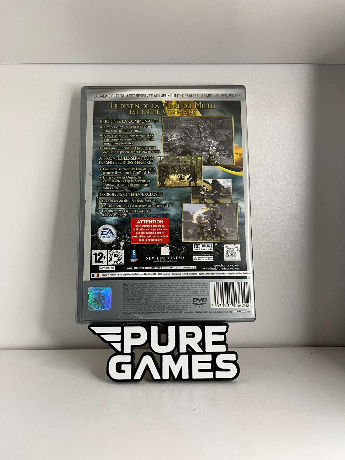 Le Seigneur des Anneaux : Les Deux Tours Édition Platinum (PS2)