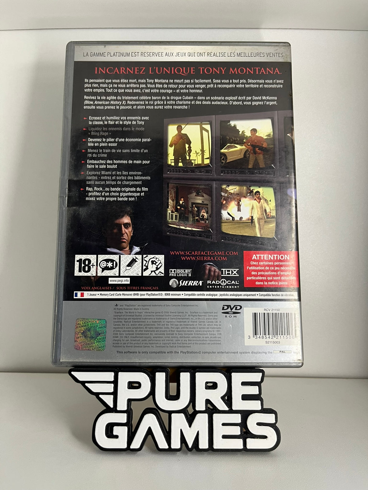 Scarface: The World Is Yours Édition Platinum (PS2)
