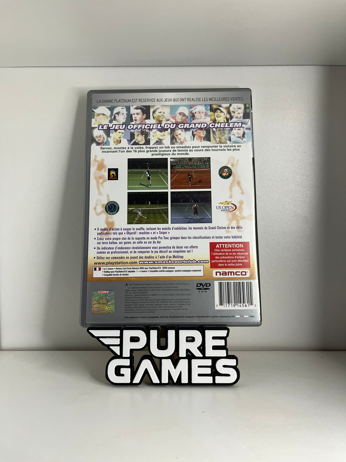 Smash Court Tennis Pro Tournament 2 Édition Platinum (PS2)