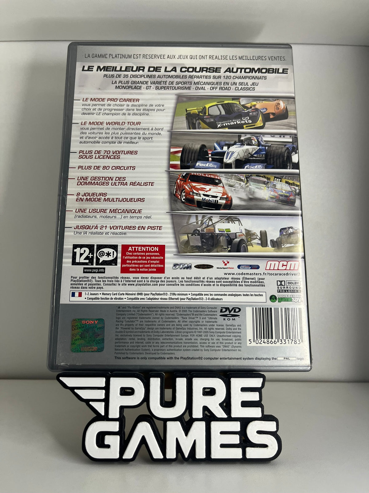 TOCA Race Driver 3 Édition Platinum (PS2)