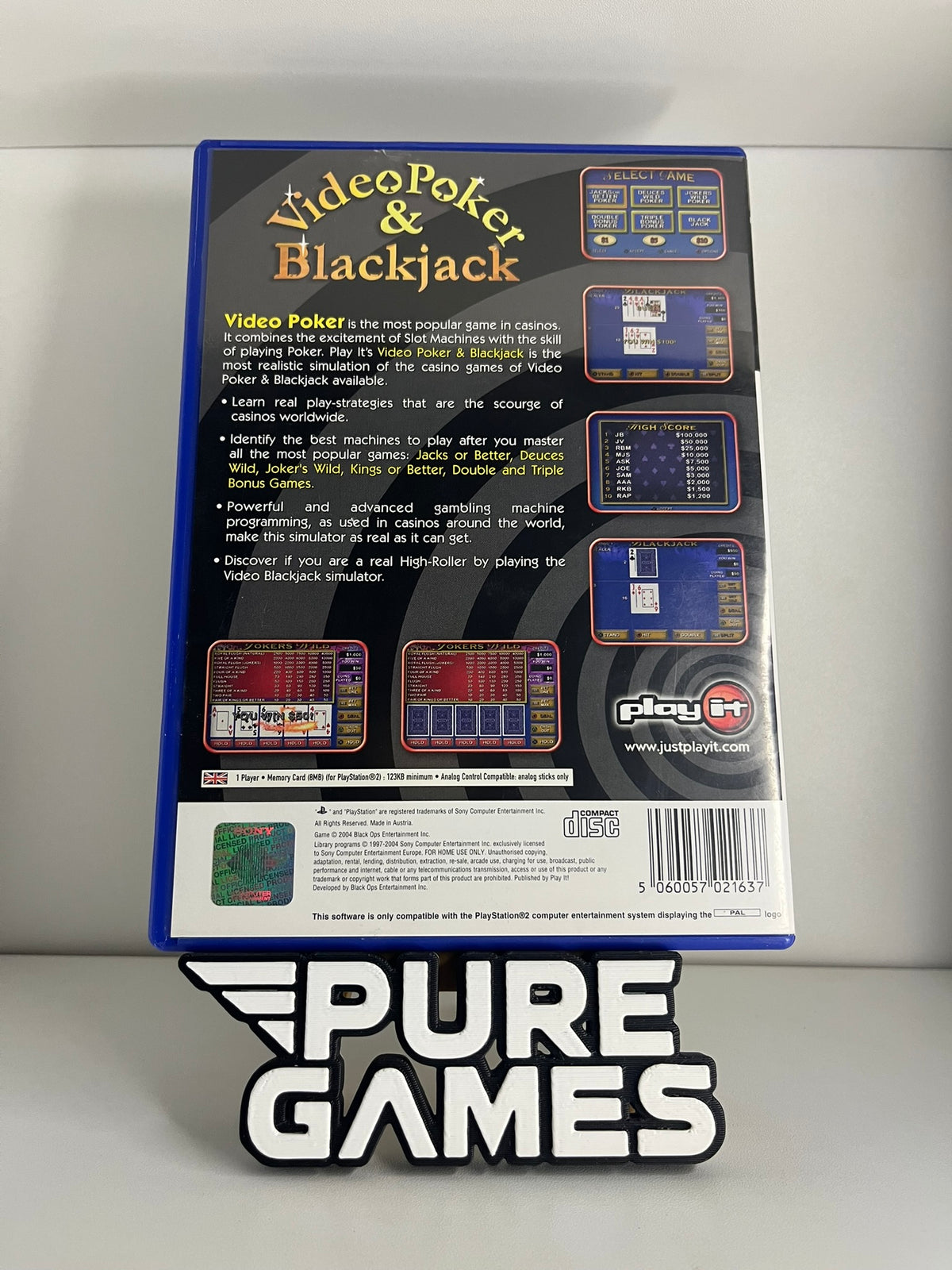 Video Poker & Blackjack (PS2)